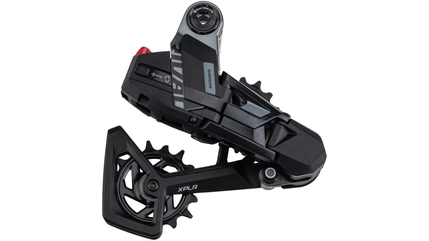 SRAM Rival AXS XPLR E1 Derailleur met bevestiging zonder batterij 13-speed zwart zwart/grijs