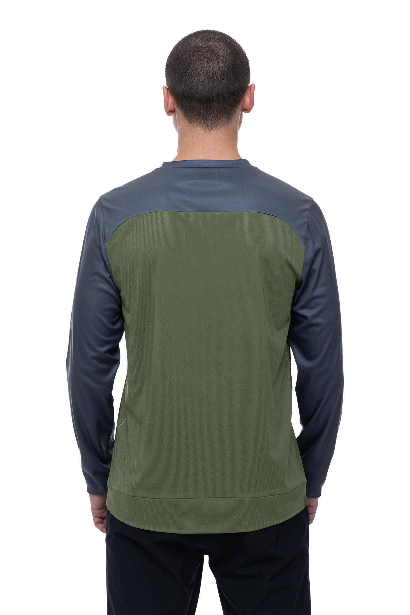 CUBE ATX Ronde hals shirt TM lange mouw olive´n´grey Heren
