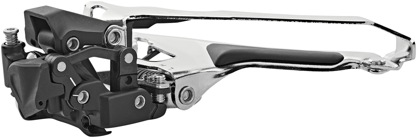 Shimano GRX FD-RX400 Voorderailleur 2x10 aanlas zwart/zilver