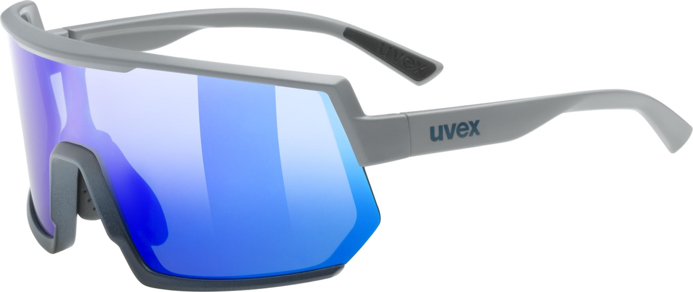 uvex Sportstyle 235 fietsbril Rhino Deep Space Mat / Mirror Blue