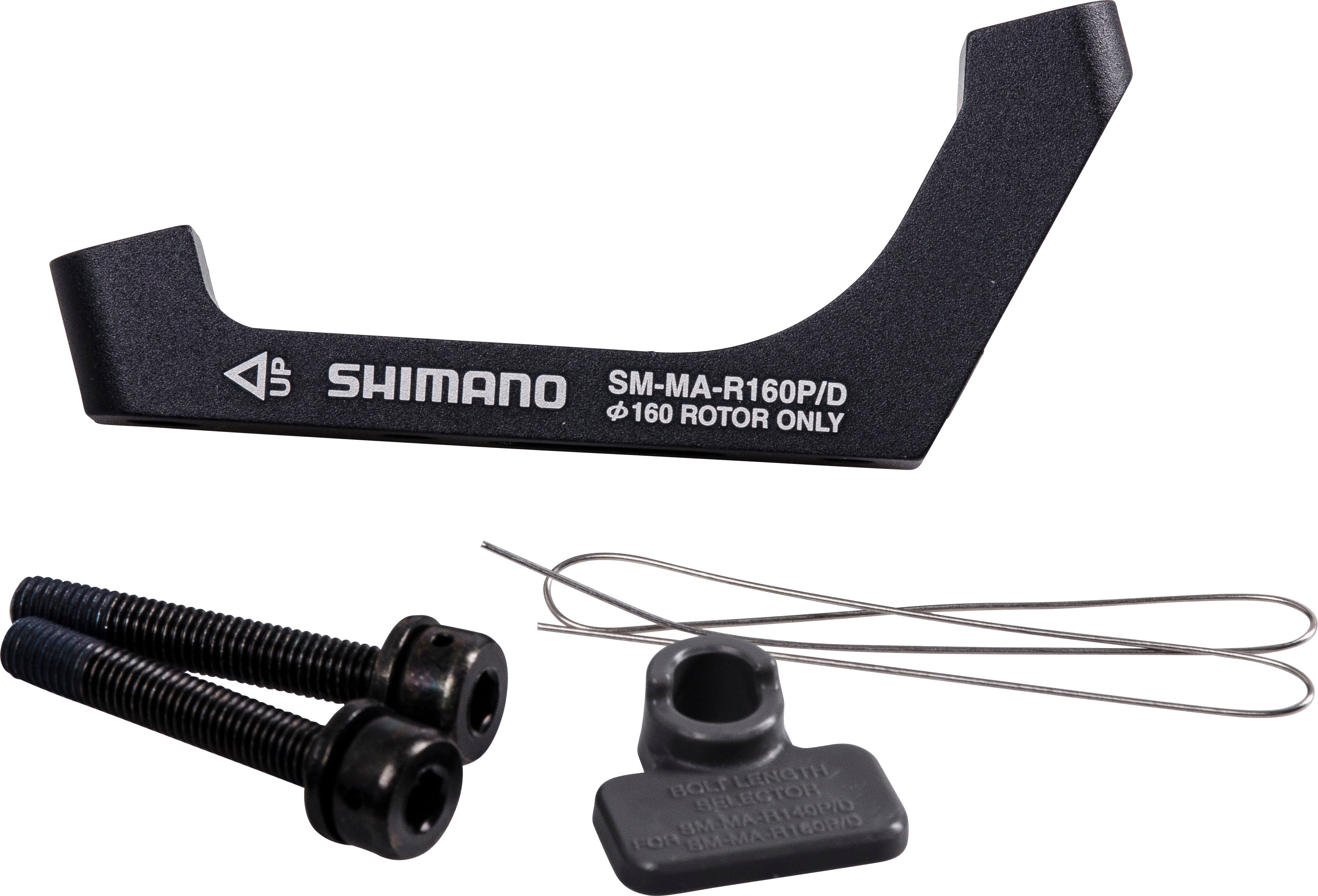 Shimano Flat Mount Road schijfremadapter PM/FM 160mm achterzijde