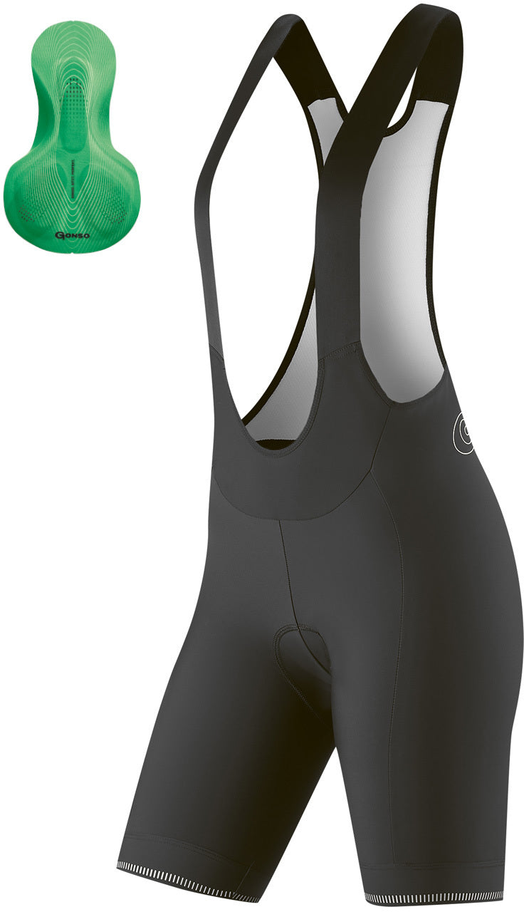 Gonso Sitivo W Bib zwart / felgroen