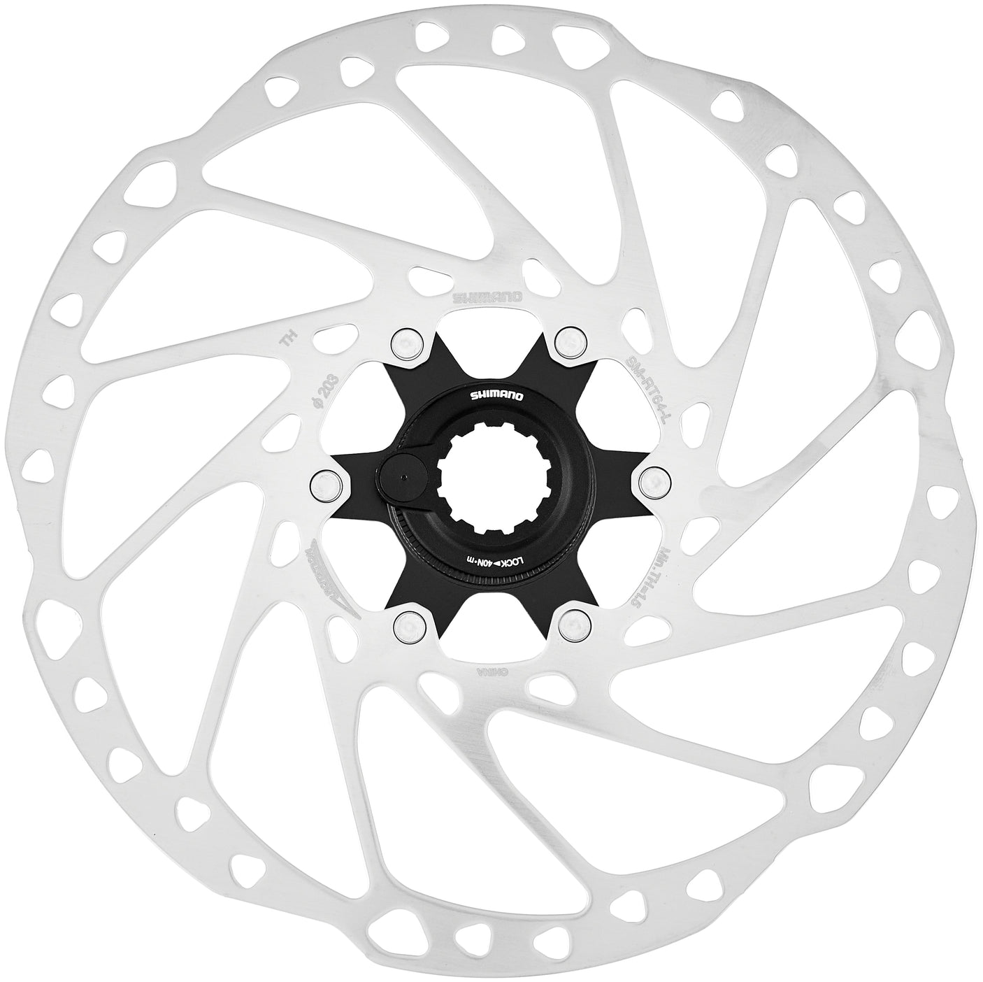 Shimano SM-RT64 remschijf met magnetische sluitring 203mm