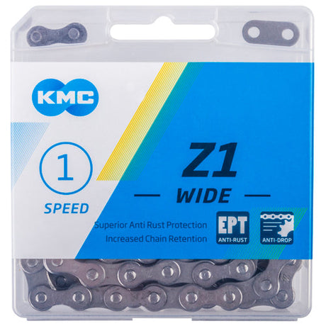 KMC Z1 Wide EPT ketting 128 schakels grijs