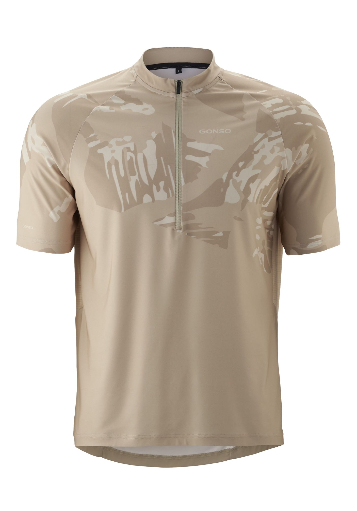 Gonso Adventure Jersey 3/4 Zip Heren jonesboro crème