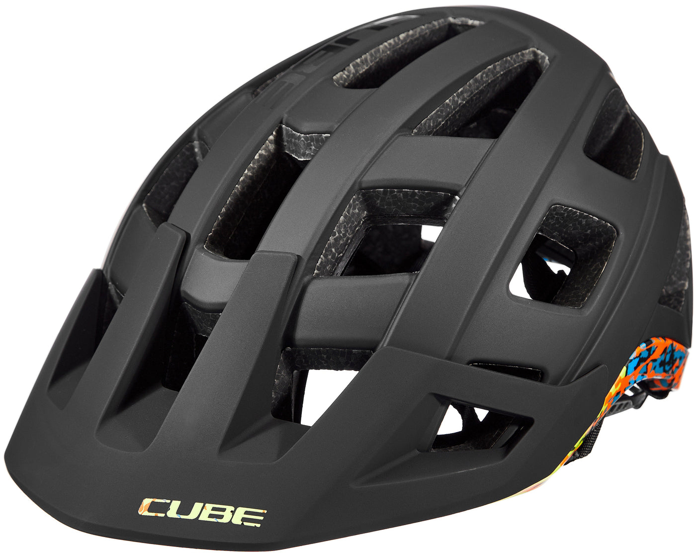 CUBE BADGER MTB-helm black´n´splash