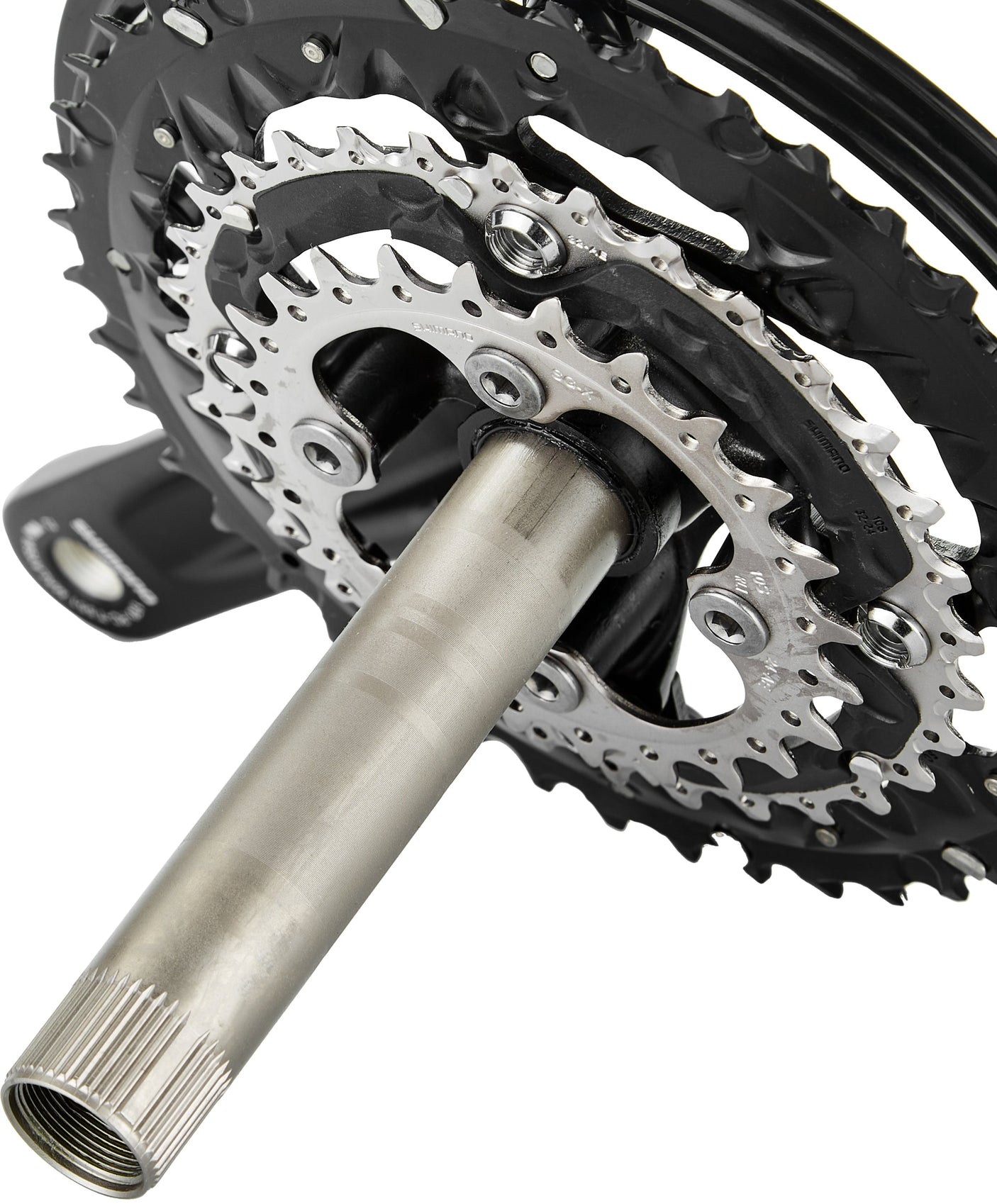 Shimano Trekking FC-T551 crankstel 3x10 44/32/24 tanden inclusief SM-BB52 zwart