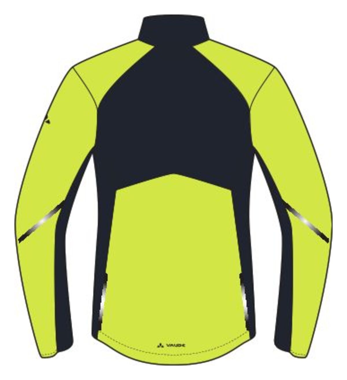 VAUDE Kuro regenjas heren groen