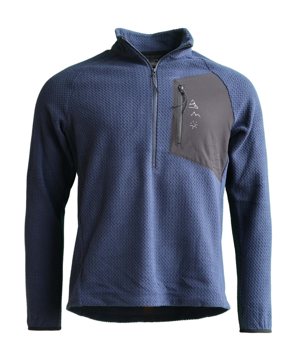 Zimtstern Zlinez Fleece Halfzip Pullover Heren Donker Marineblauw