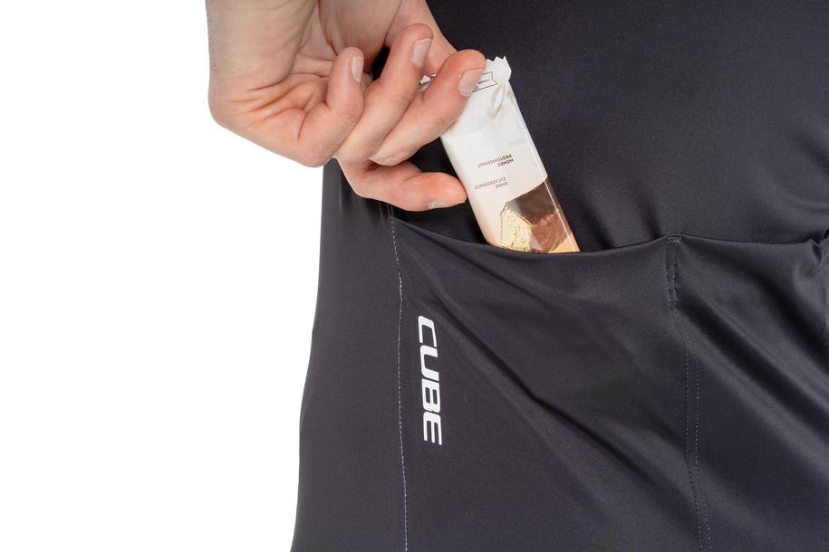 Cube ROAD/XC Teamline korte mouwen zwart