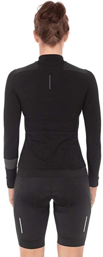 CUBE BLACKLINE WS shirt met lange mouwen black