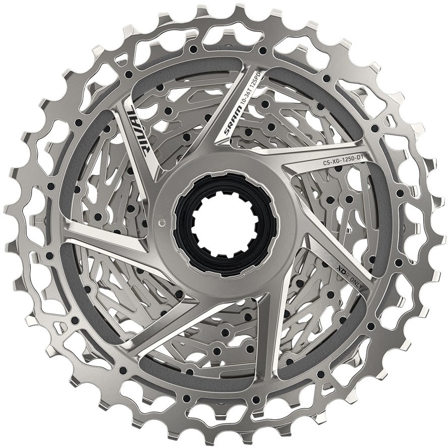 SRAM Rival XG-1250 D1 cassette 12-speed 10-36T zilver