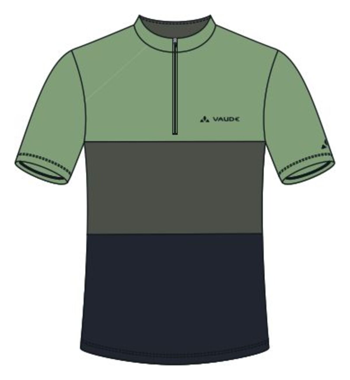 VAUDE Qimsa Korte mouwen Shirt Heren groen