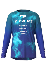 Cube MTB Trui ROOKIE X Actionteam met lange mouwen blue´n´green – aktuelle Variante