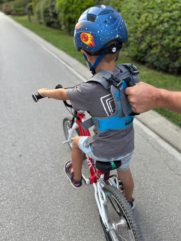 little Biker fietsleerjack Soft Blue