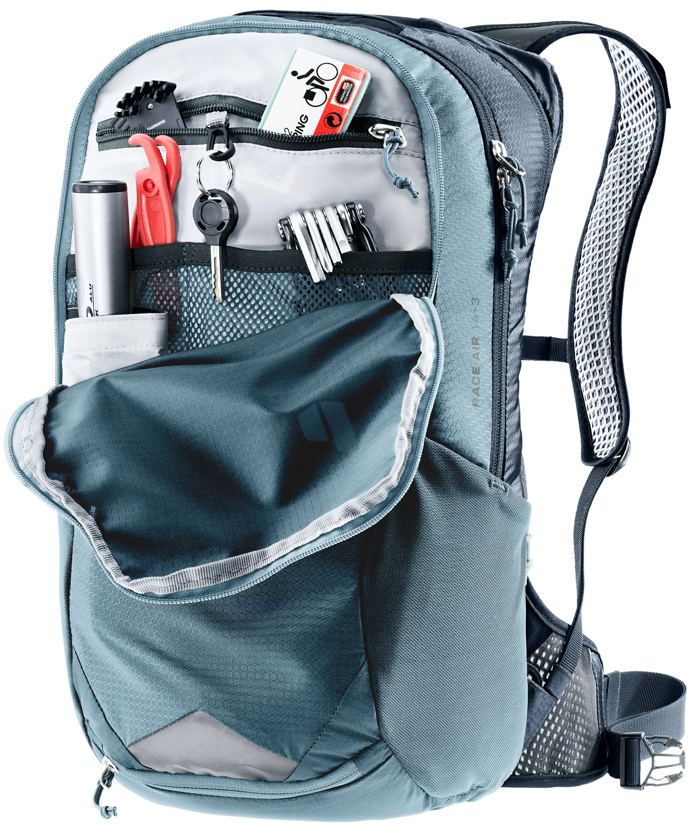 deuter Race Air 14+3 fietsrugzak blauw