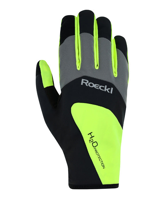Roeckl Rapallo Handschoenen Dress Zwart/fluo Geel