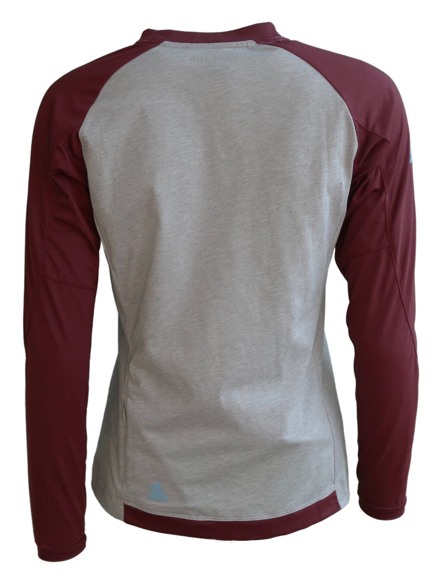 Zimtstern PureFlowz Shirt LS Dames Glacier Grey Melange/Windsor Wine