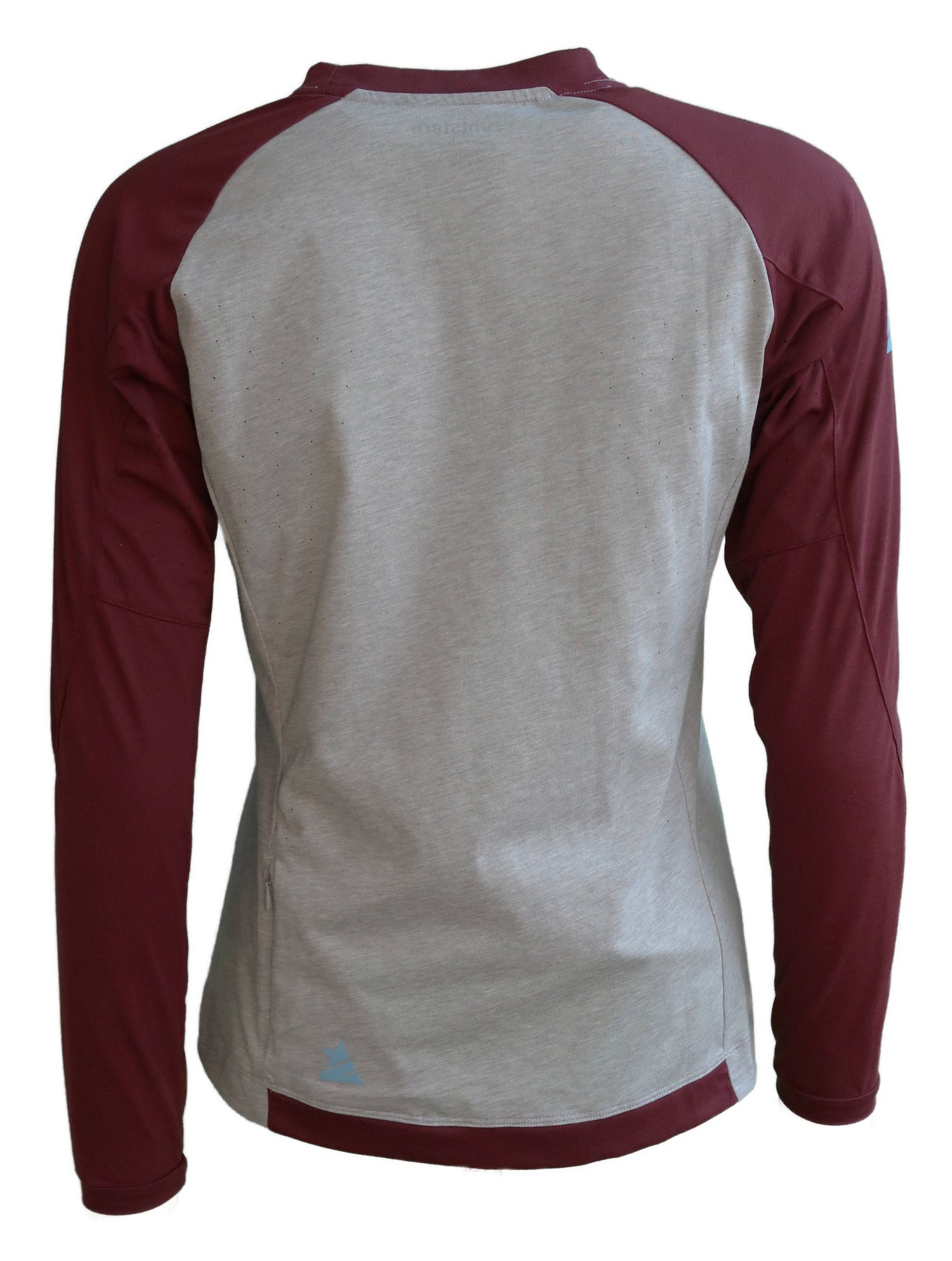 Zimtstern PureFlowz Shirt LS Dames Glacier Grey Melange/Windsor Wine