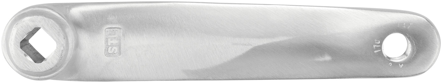 M-Wave Kurbelgarnitur 1-fach 44 Zähne Aluminium/Stahl silber