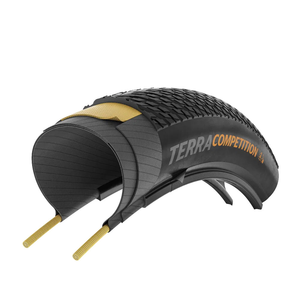 Continental Terra Competition Trail Grip E-25 28" vouwband zwart/transparant