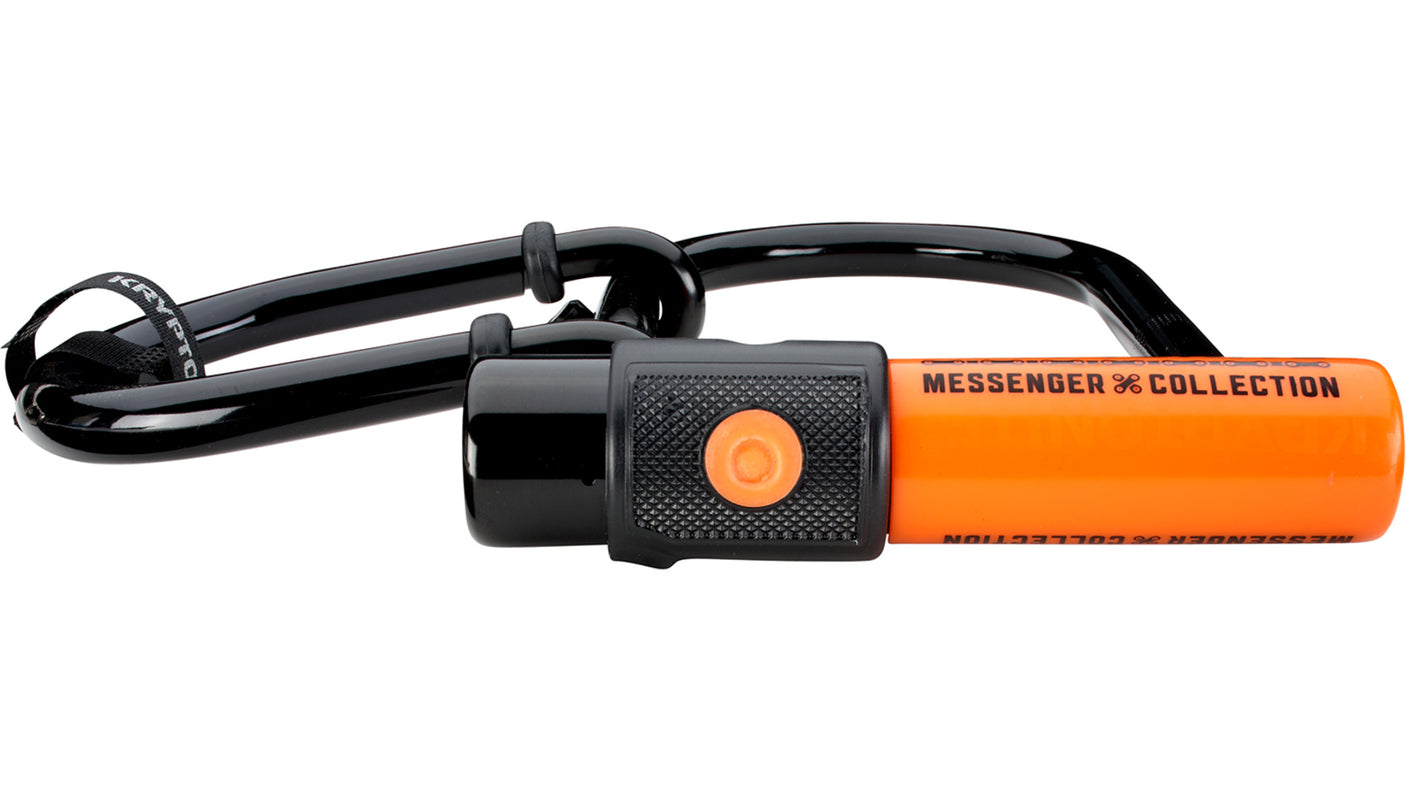 Kryptonite Messenger Mini+ (incl. verlenger) Zwart
