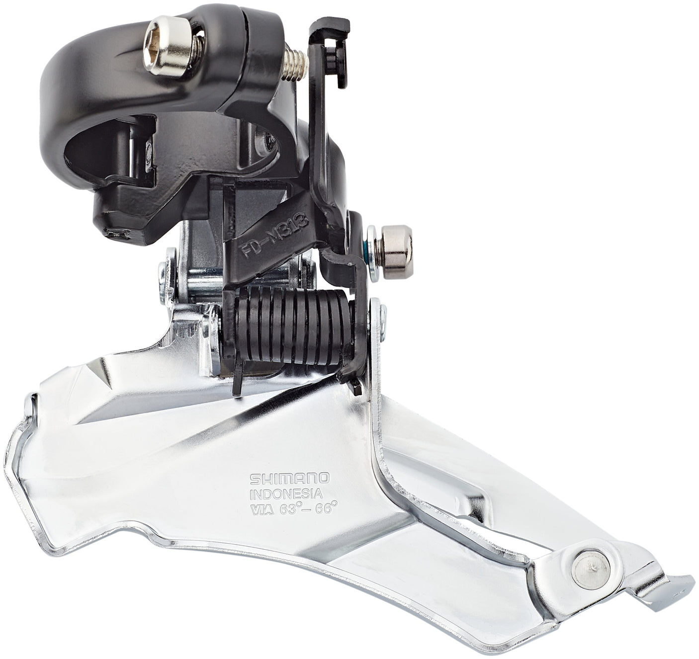 Shimano Altus FD-M313 voorderailleur 7/8-speed klem Dual-Pull zwart/zilver