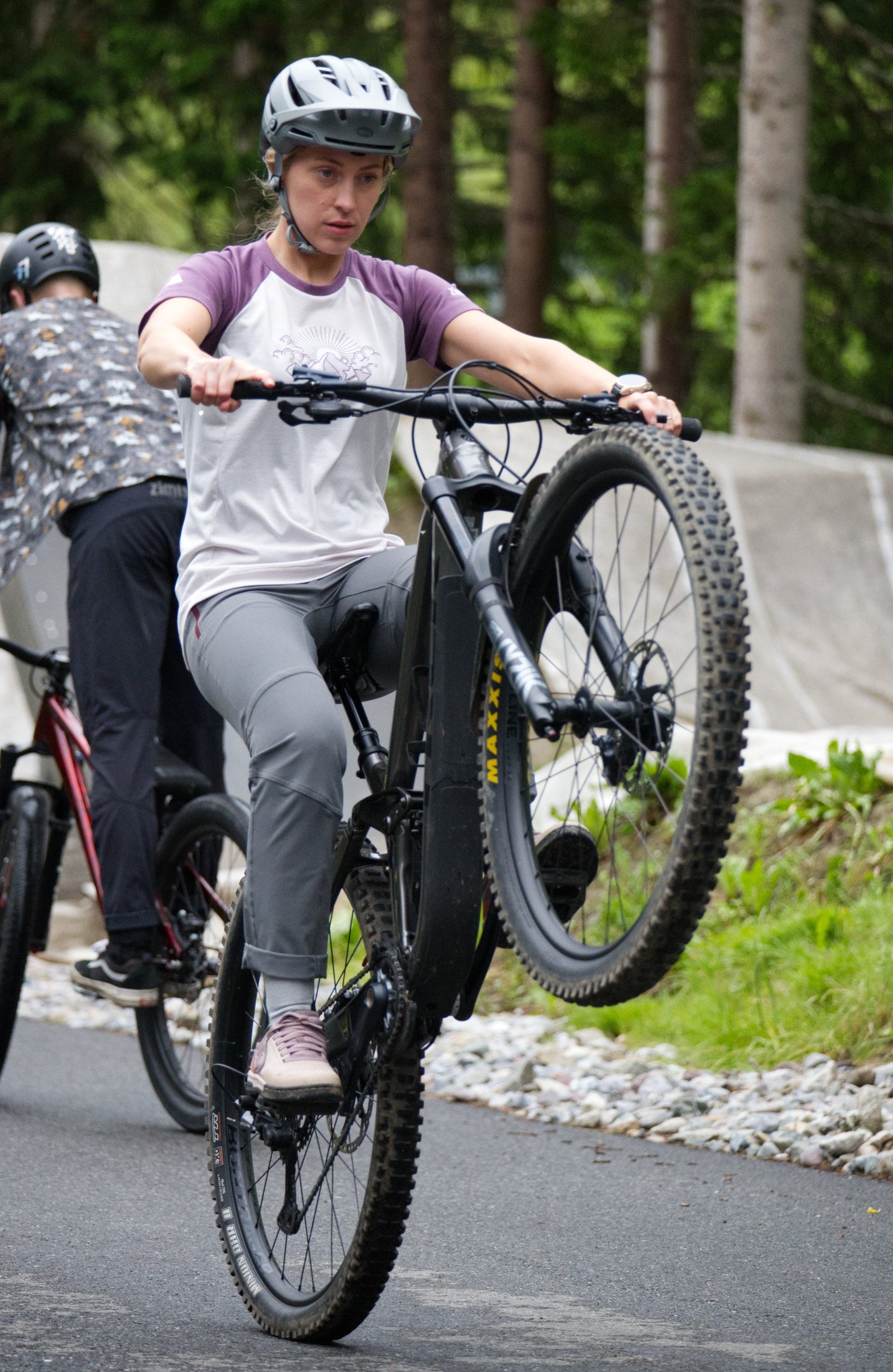 Zimtstern PureFlowz Shirt SS Dames Lila / Bes