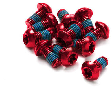 Reverse schroefset voor remschijven 12 stuks rood