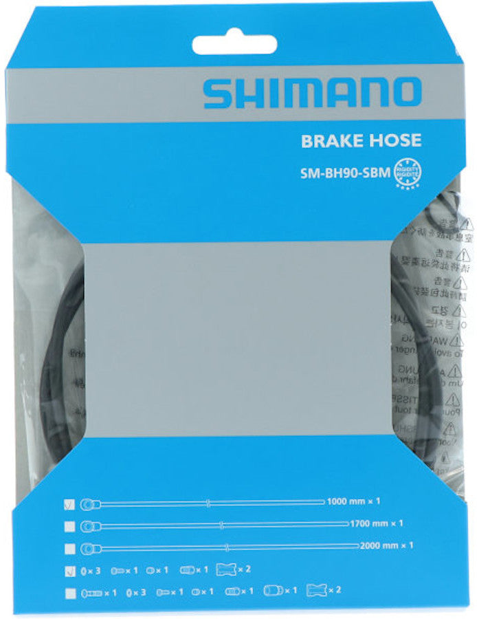 Shimano Deore XT SM-BH90-SBM remleiding rechte banjo zwart