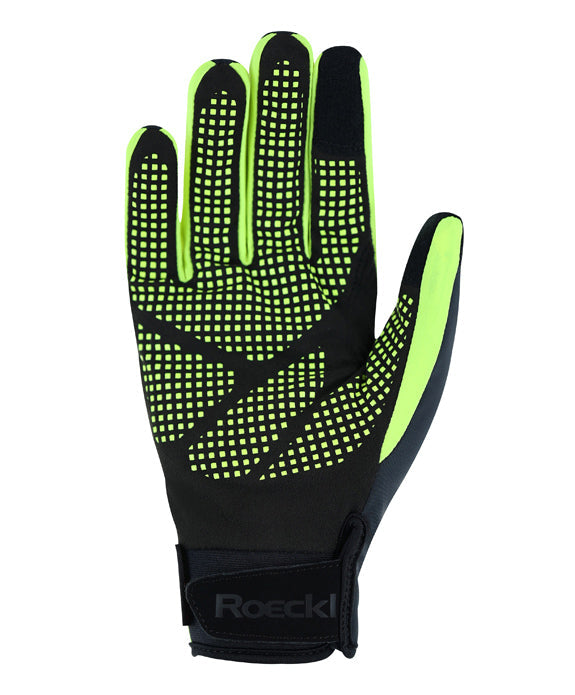 Roeckl Rapallo Handschoenen Dress Zwart/fluo Geel