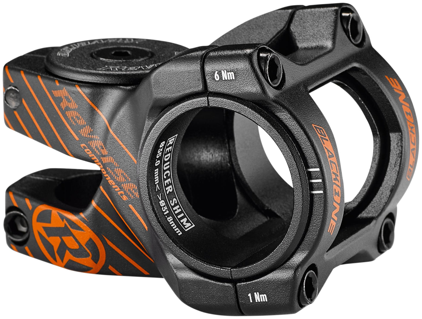 Reverse Black ONE D-2 Stuurpen Ø31,8mm zwart/oranje