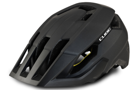 CUBE STRAY MTB-helm zwart