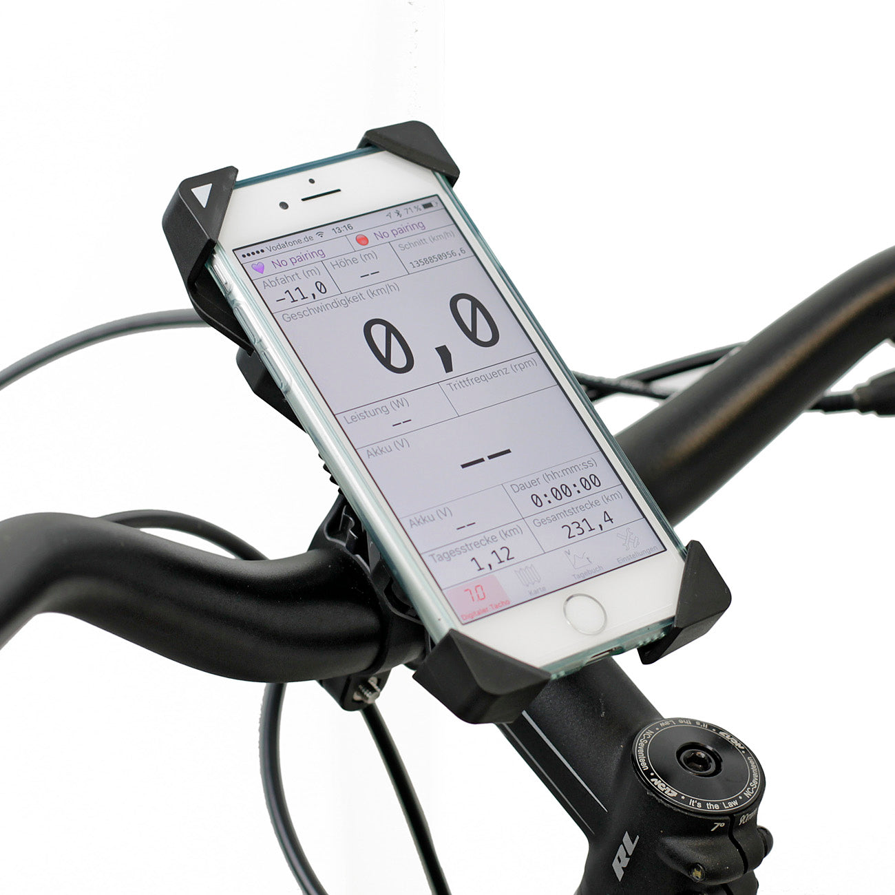 NC-17 Connect 3D Universele Smartphonehouder, stuurmontage zwart