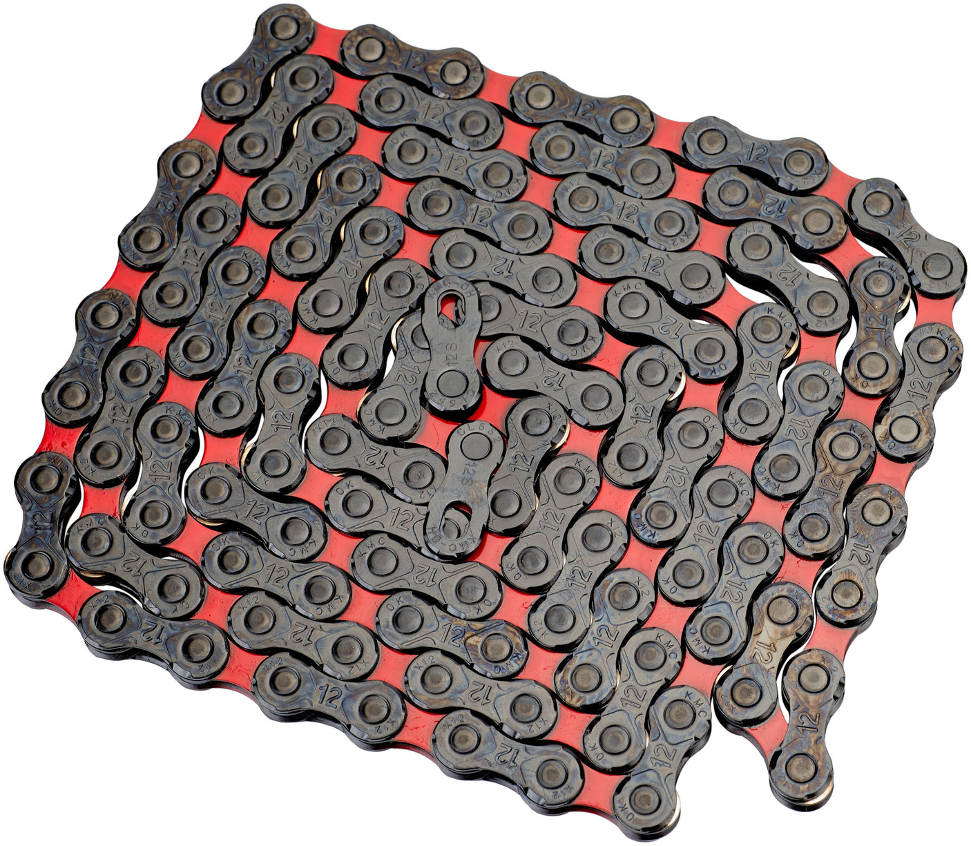 KMC DLC 12 Ketting 12-speed zwart/rood