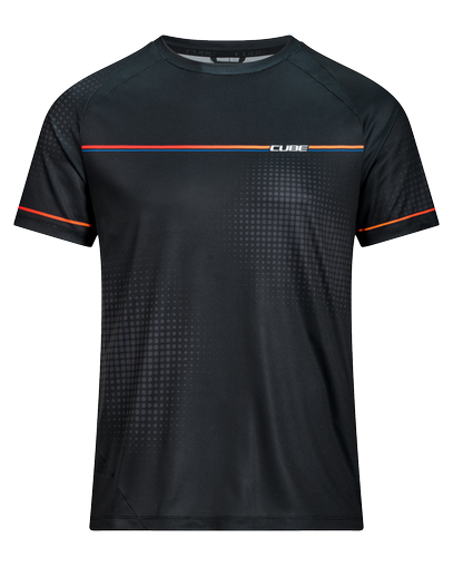 Cube Tech TEAMLINE ronde hals shirt korte mouw zwart