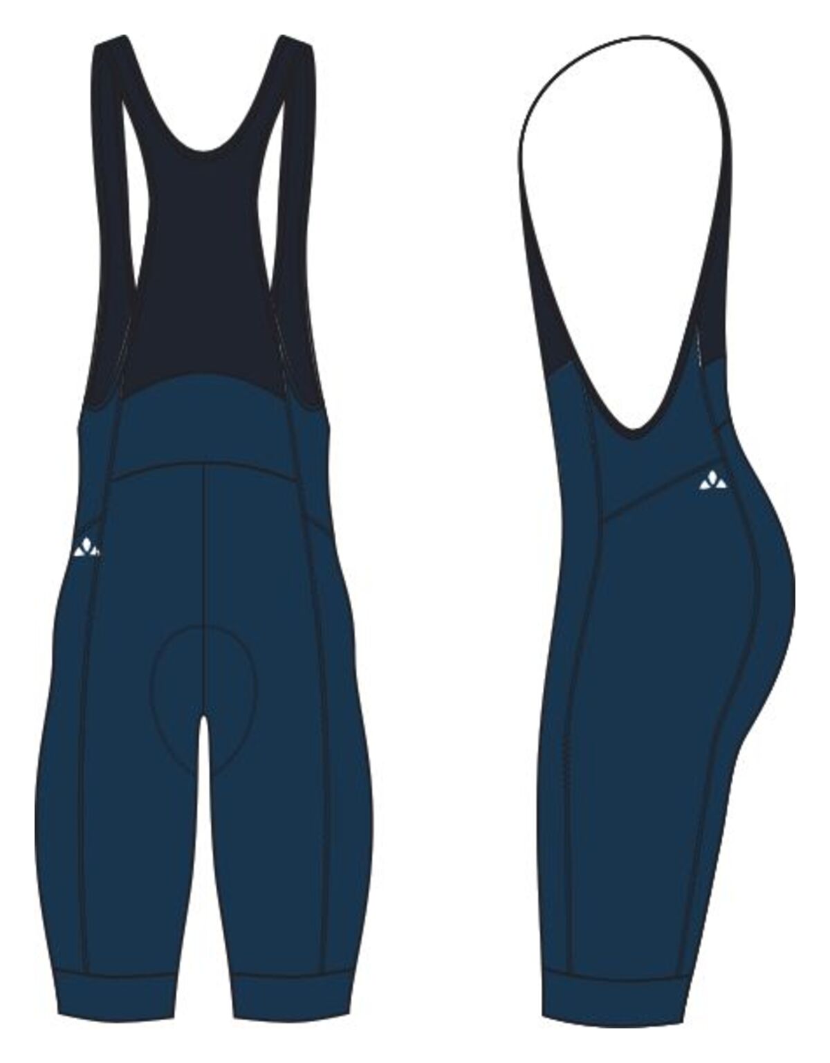 VAUDE Posta Bib Tights heren blauw