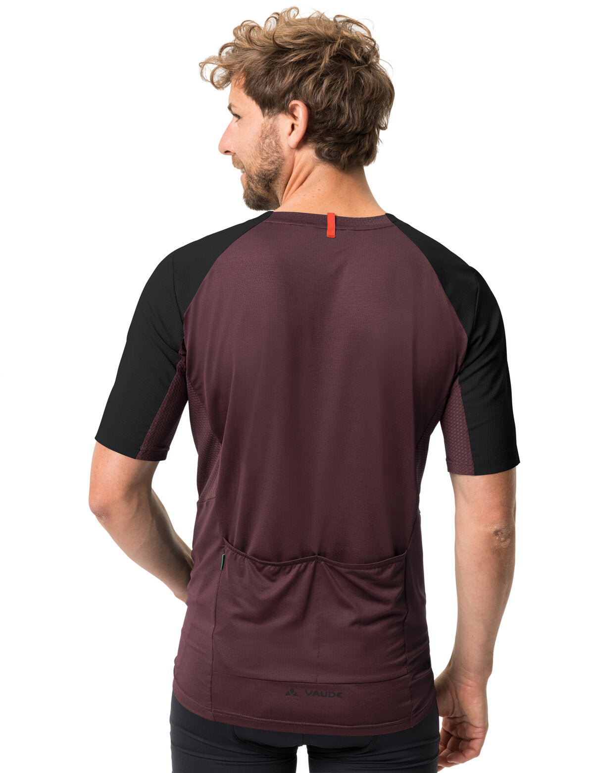 VAUDE Kuro II korte mouwen shirt heren rood/zwart