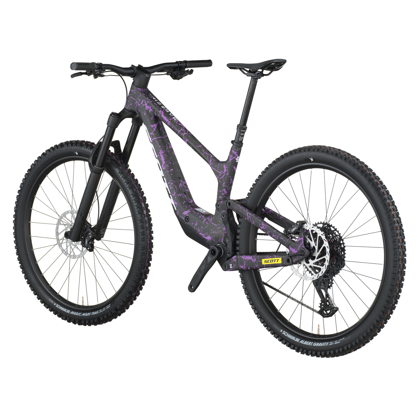 Scott Ransom 920 carbon zwart/crackle paars