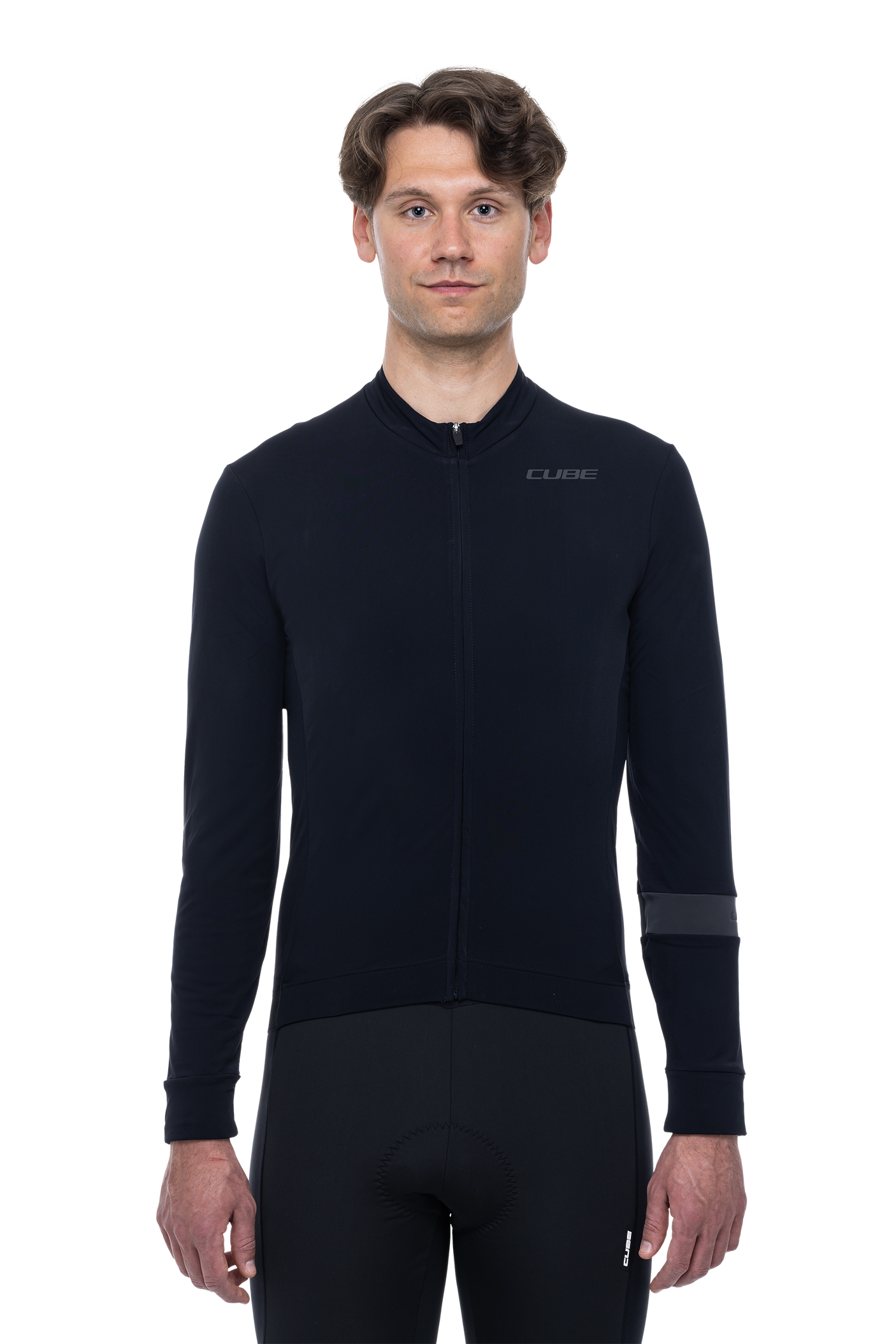 CUBE BLACKLINE shirt lange mouwen black heren