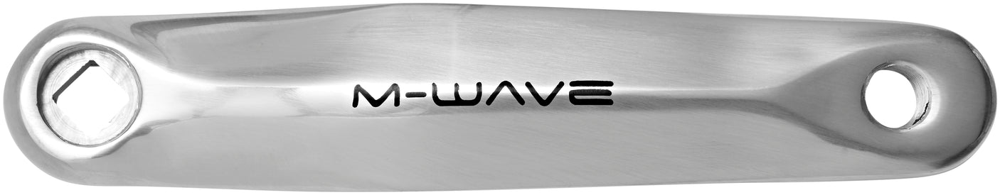 M-Wave Kurbelgarnitur 1-fach 44 Zähne Aluminium/Stahl silber