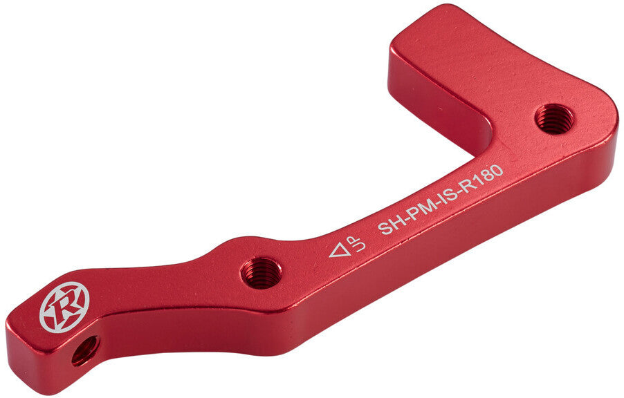 Reverse IS-PM schijfremadapter Shimano 180mm Achter rood