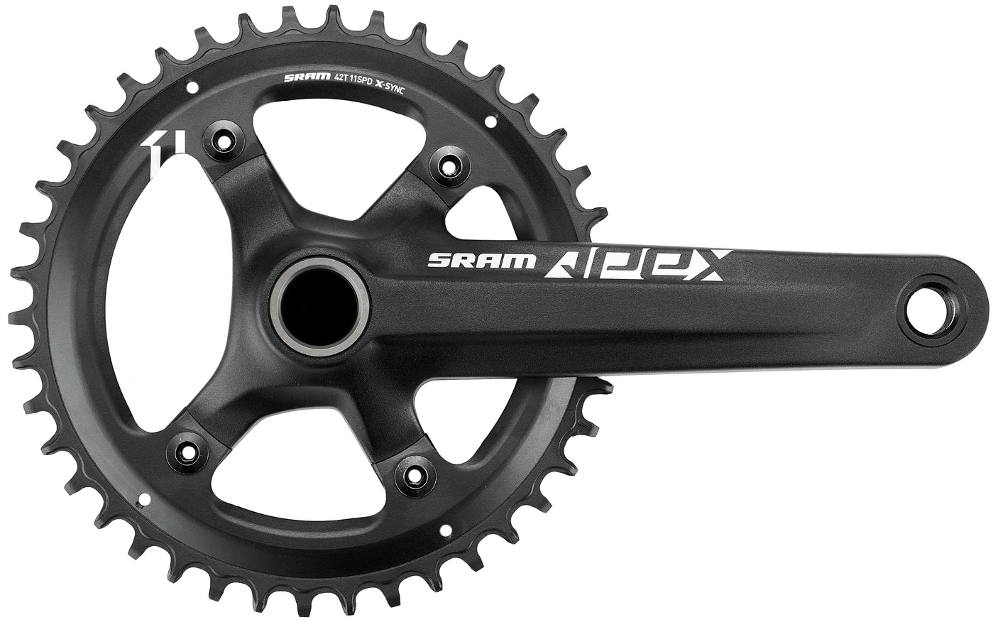 SRAM Apex 1 crankstel 42 tanden 11-speed zwart