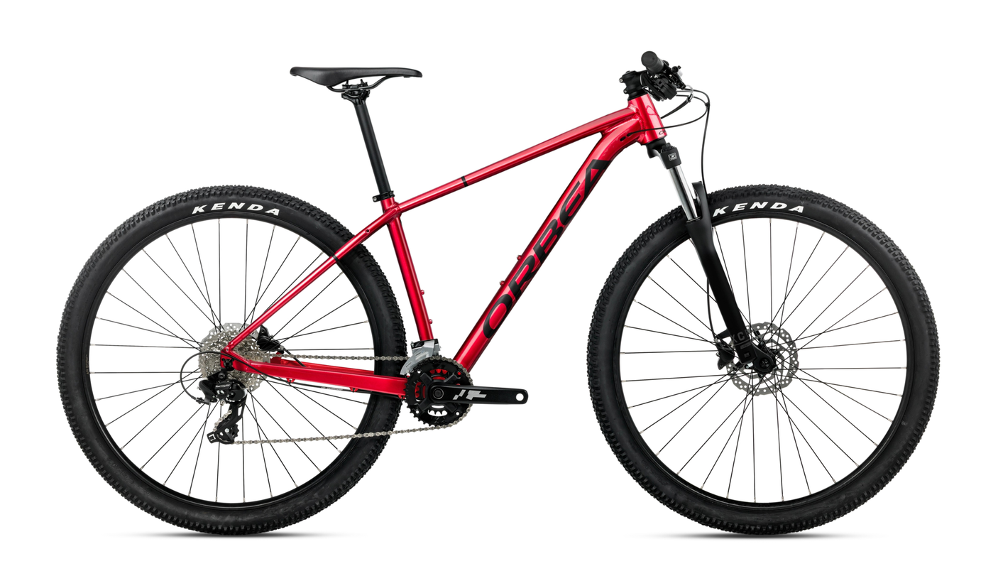 Orbea ONNA 27 50 Burning Red (Gloss) - Zwart (Mat)