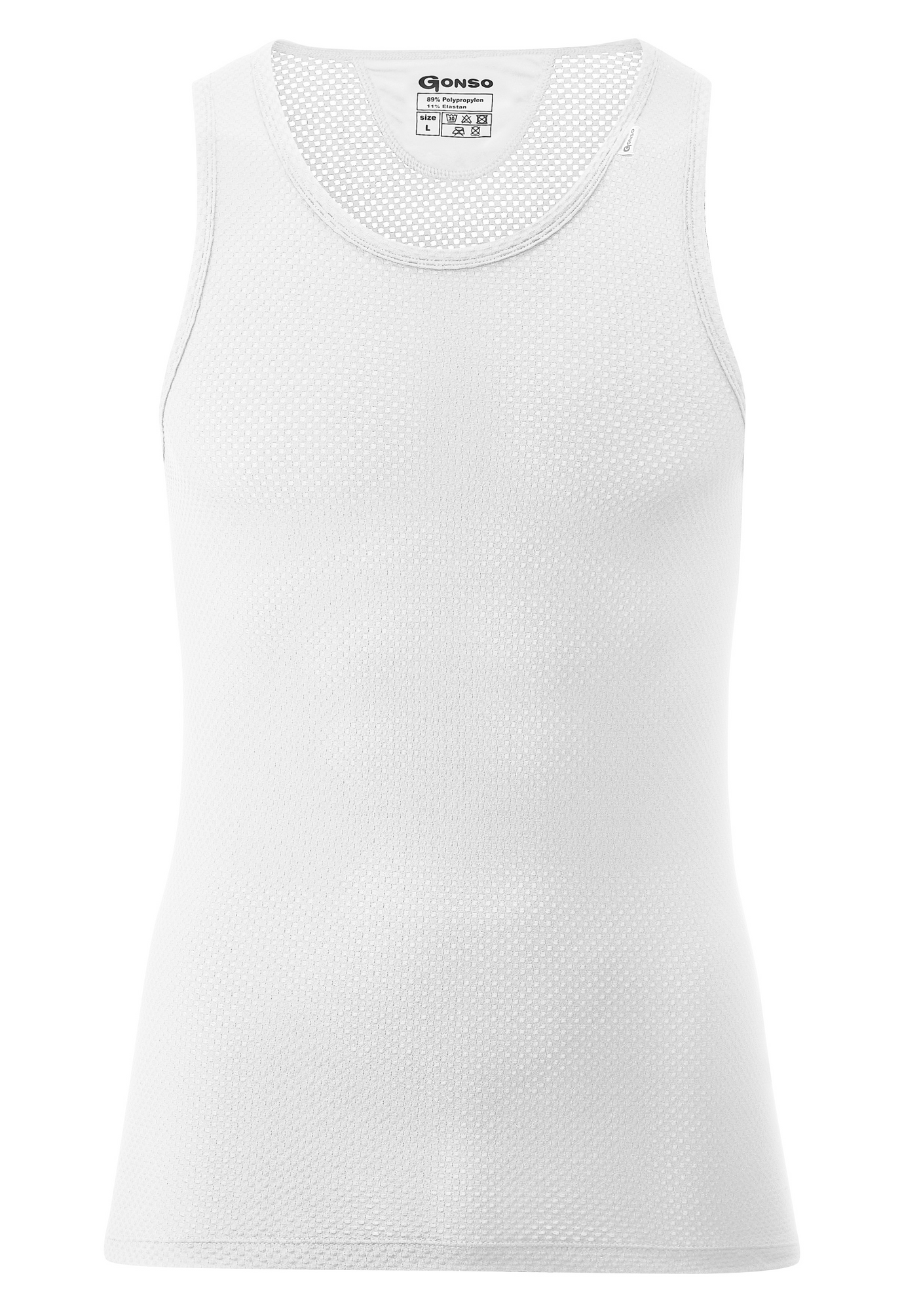 Gonso Base Shirt Mouwloos M wit