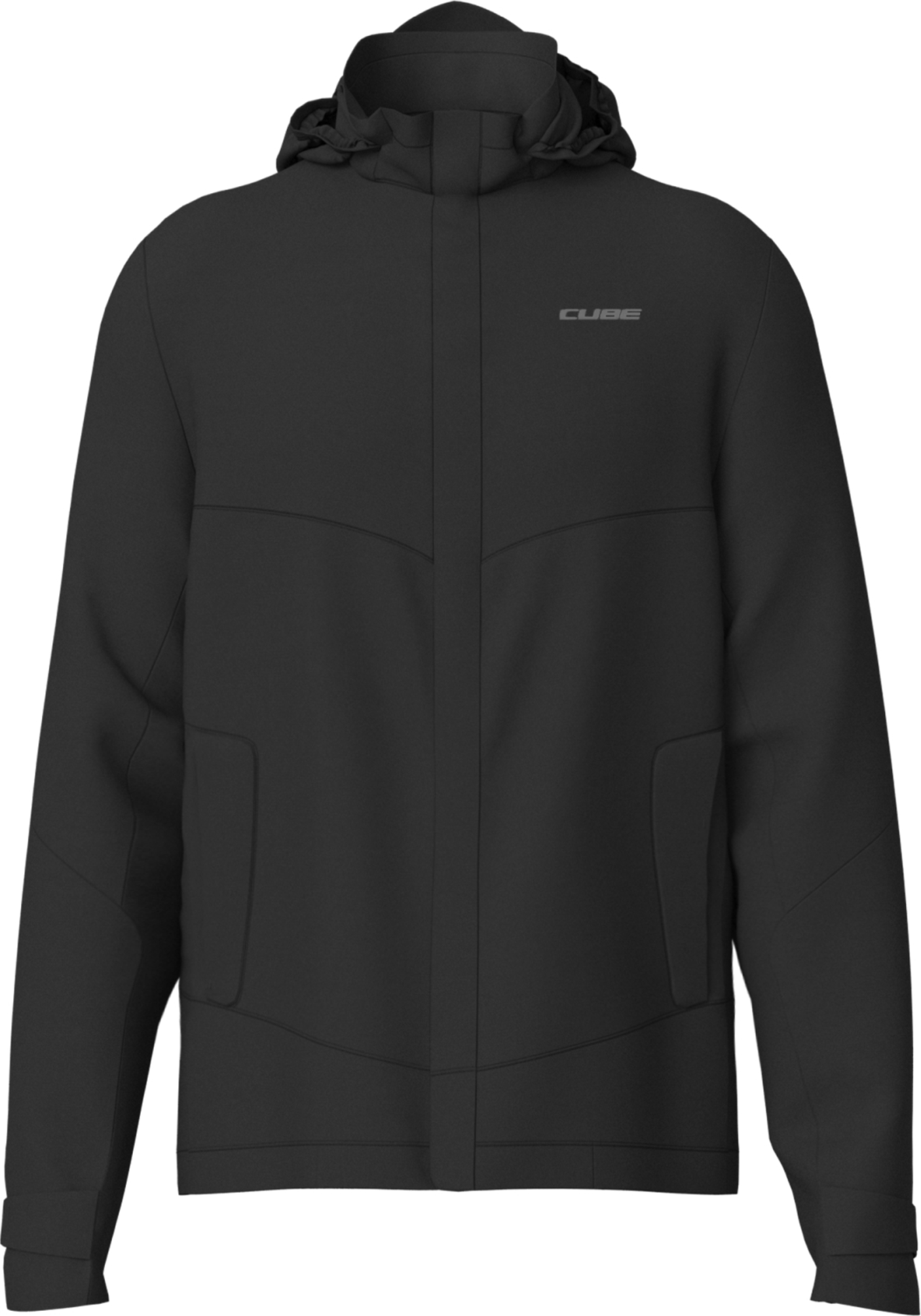 Cube regenjas CMPT black