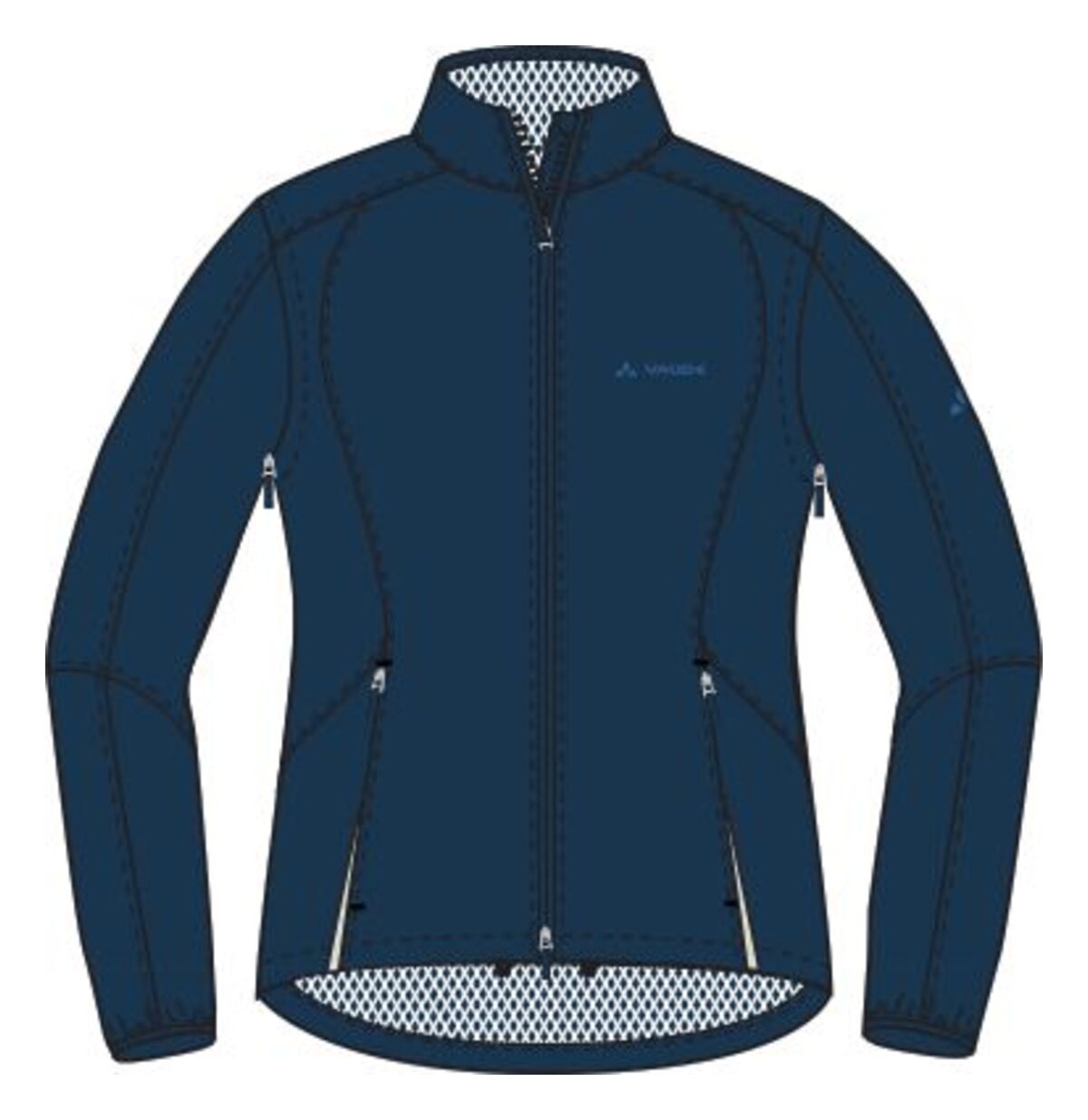 VAUDE Dundee Classic Zip Off Jas Dames blauw