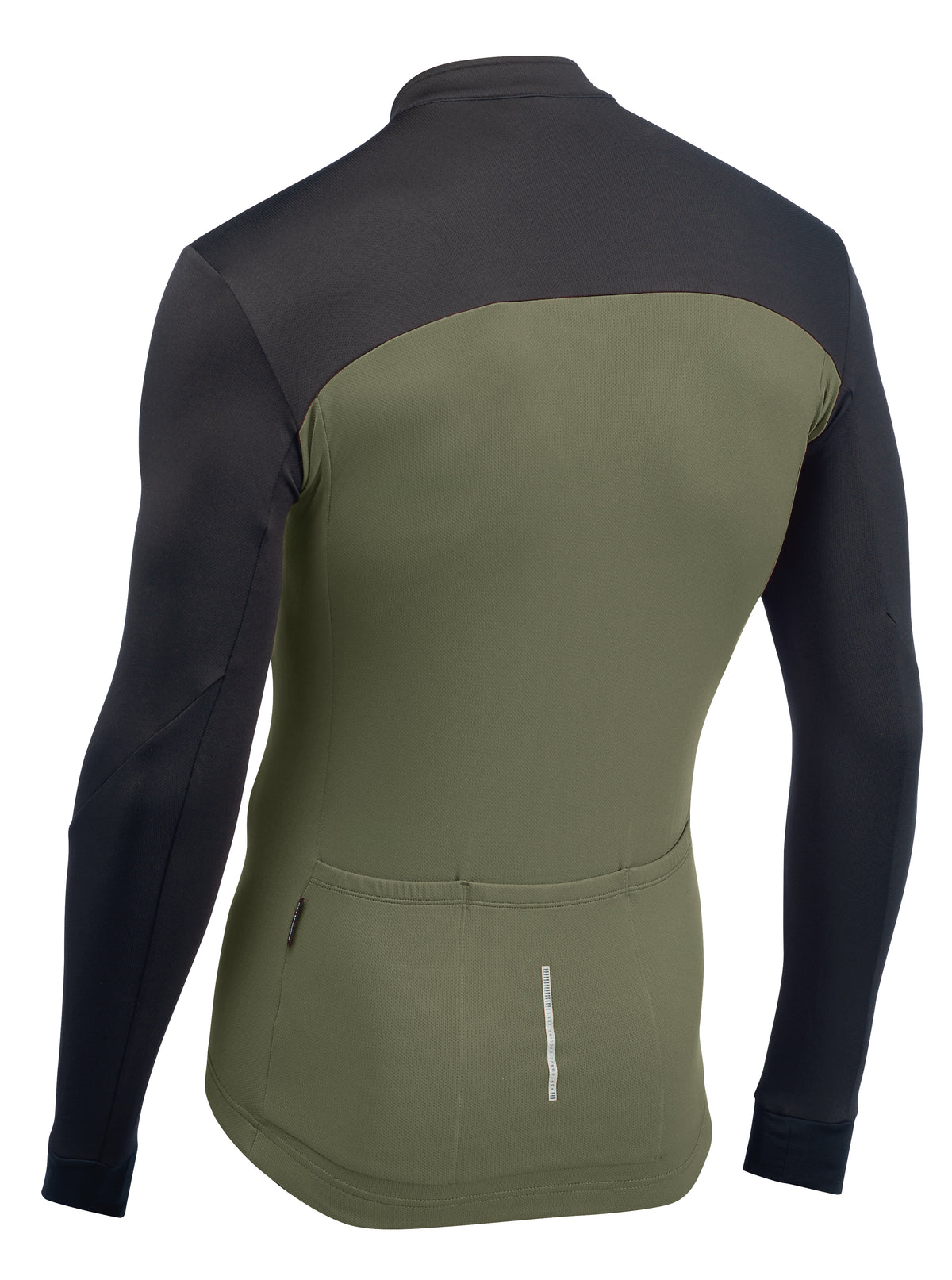Northwave Force 2 Jersey LS Full Zip Zwart/Bosgroen