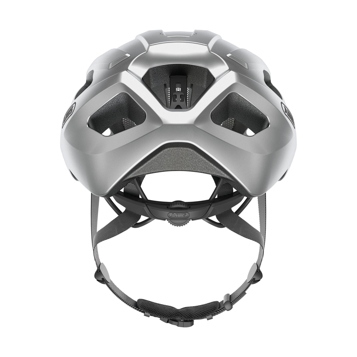 Abus fietshelm Macator gleam zilver