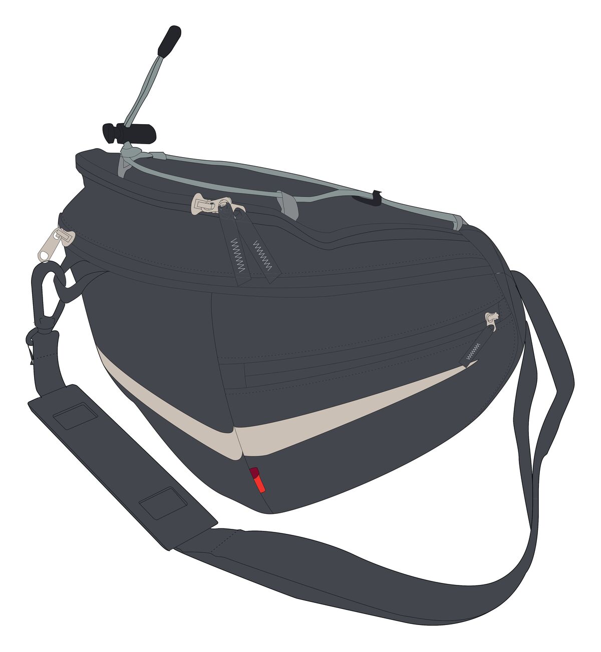VAUDE Off Road Tas M zwart